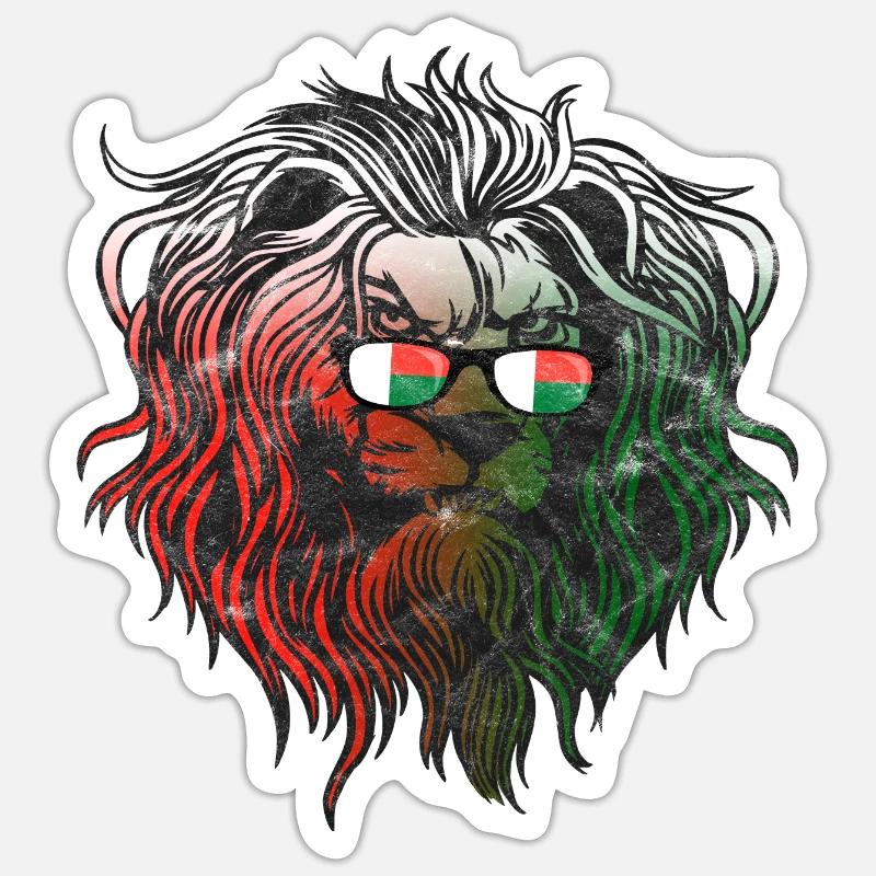 Macédoine - Sticker taille S (10 x 10 cm) - blanc mat