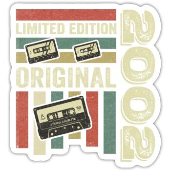 Vintage 2002 - Retro Birthday Quote 2002 - Sticker size S (10 x 10 cm) - white matte - Front