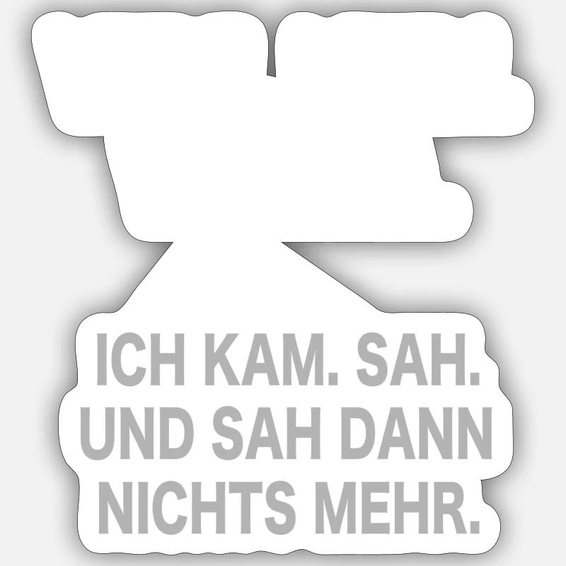 Veni Vedi Vodka - Sticker Größe S (10 x 10 cm) - Mattweiß