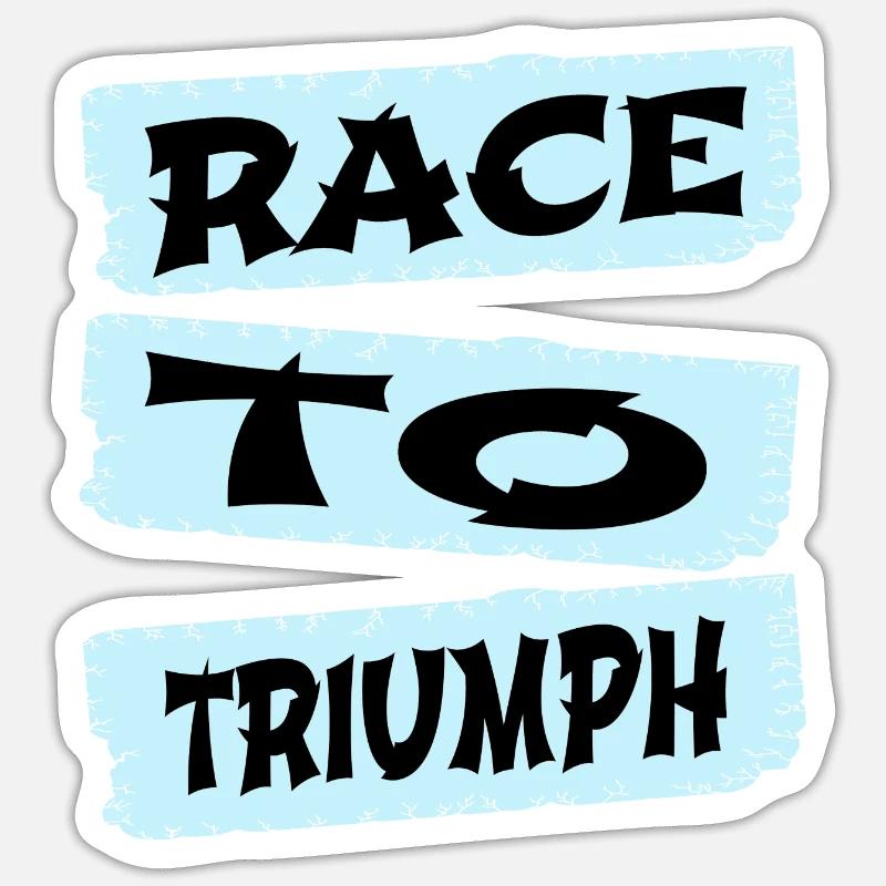 eagerness statement jokes present idea stakes race Sticker size S (10 x 10 cm)