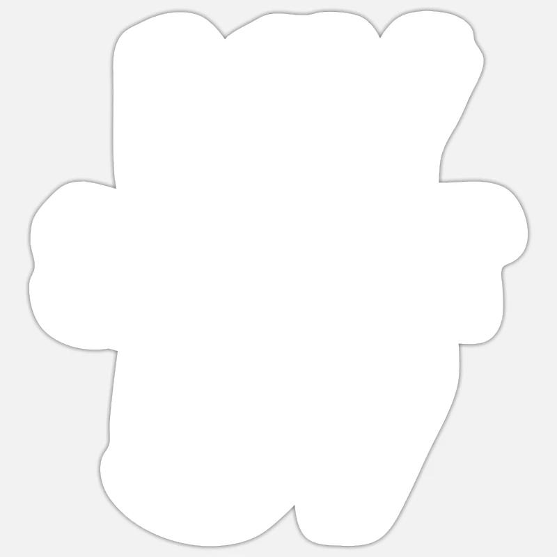 Anniversaire 57 - Sticker taille S (10 x 10 cm) - blanc mat