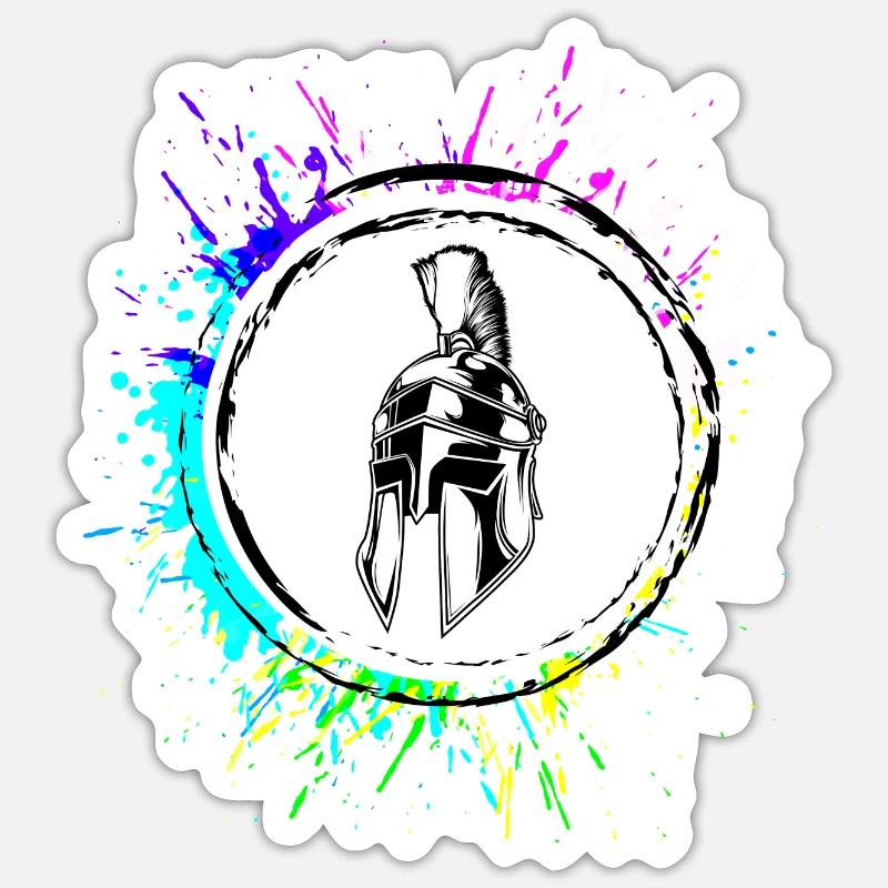 Cuisson colorée à la poêle Sticker taille S (10 x 10 cm)