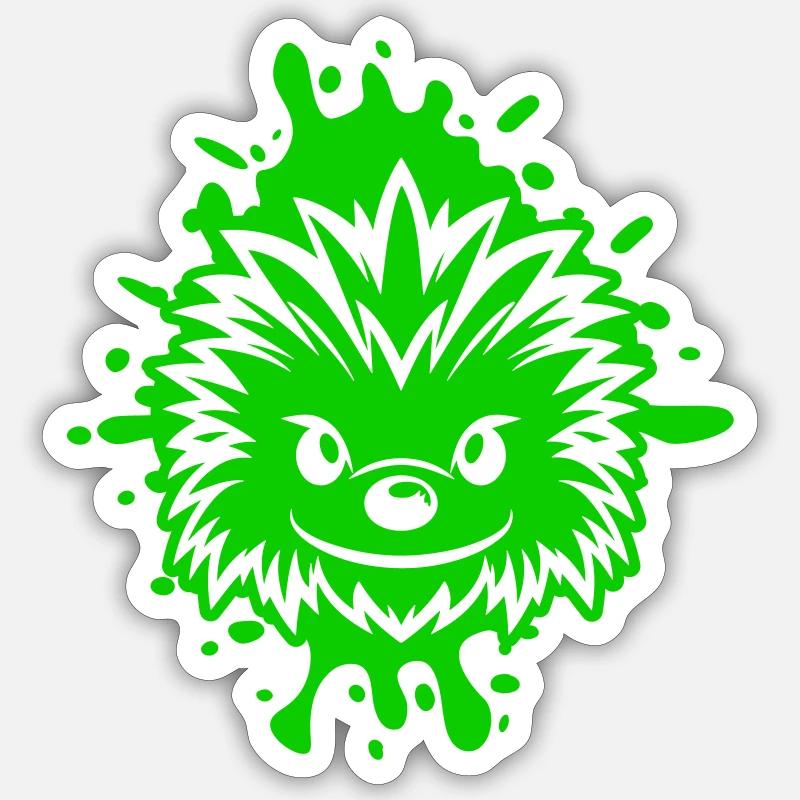 Bande dessinée hérisson Sticker taille S (10 x 10 cm)