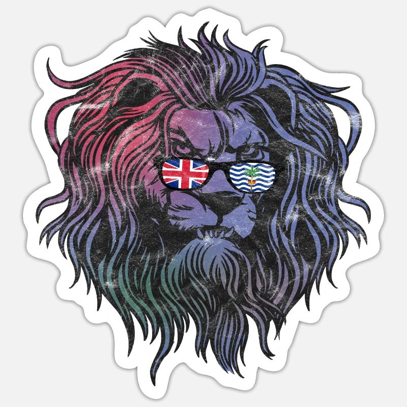 British Indian Ocean Territory - Sticker size S (10 x 10 cm) - white matte
