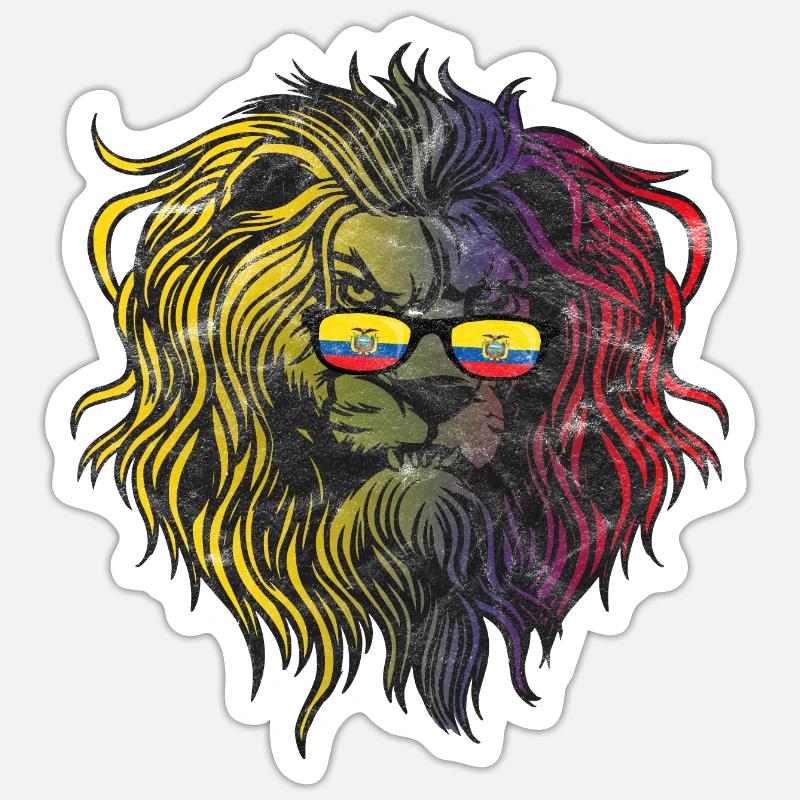 Ecuador - Sticker size S (10 x 10 cm) - white matte