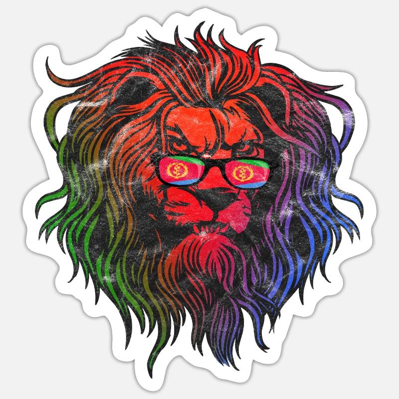 Eritrea - Sticker size S (10 x 10 cm) - white matte
