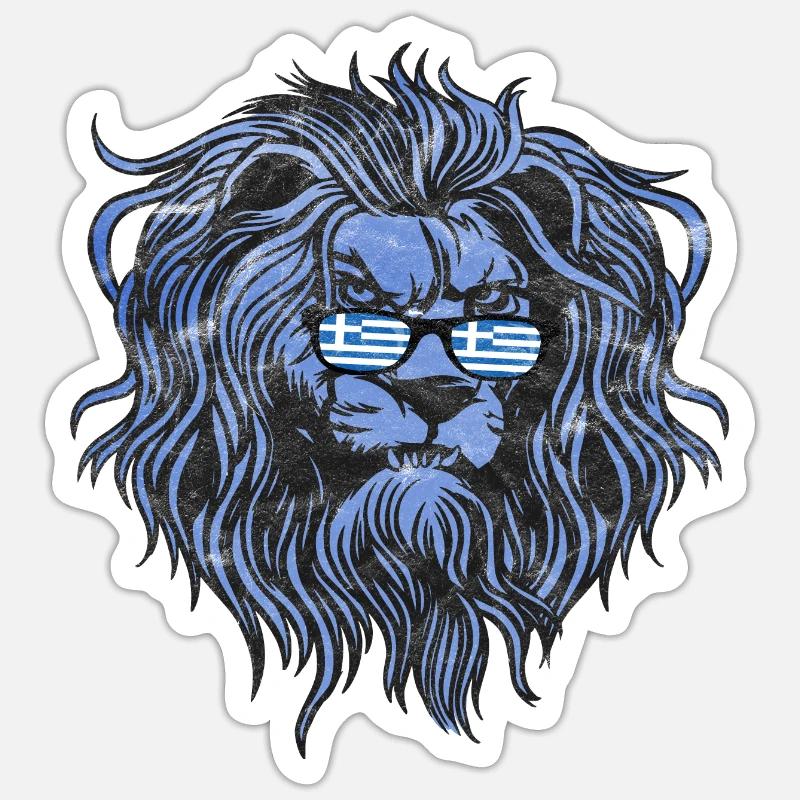 Greece - Sticker size S (10 x 10 cm) - white matte