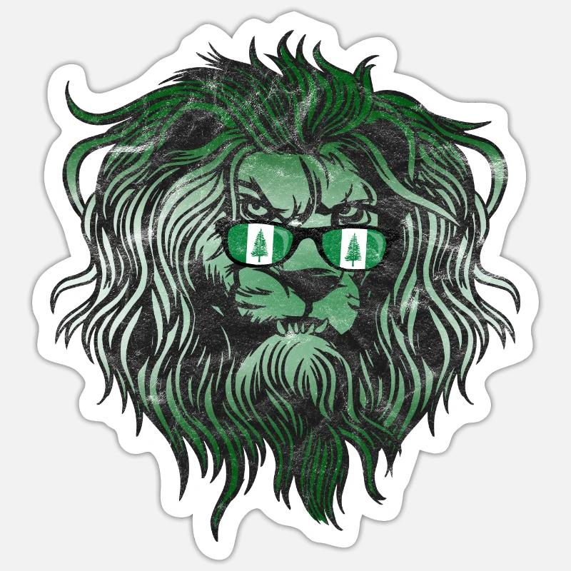 Île Norfolk Sticker taille S (10 x 10 cm)