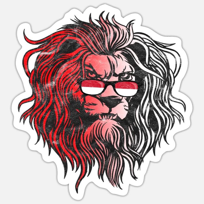 Monaco - Sticker taille S (10 x 10 cm) - blanc mat