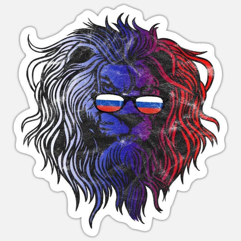 Russie Sticker taille S (10 x 10 cm)