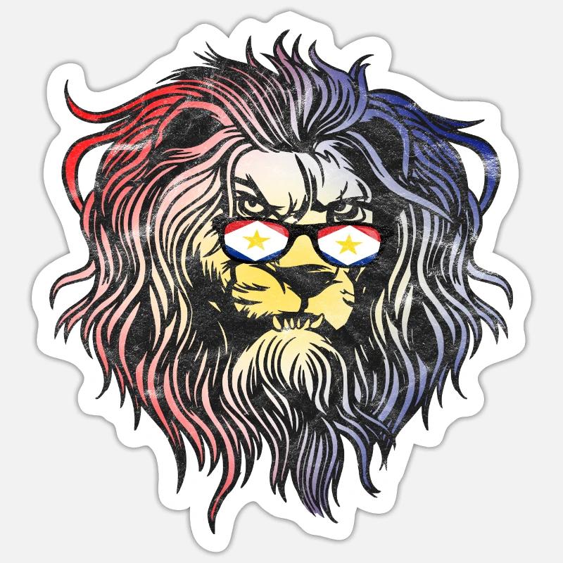 Saba - Sticker Größe S (10 x 10 cm) - Mattweiß