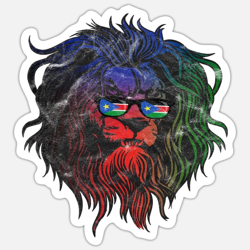 Sud Soudan Sticker taille S (10 x 10 cm)