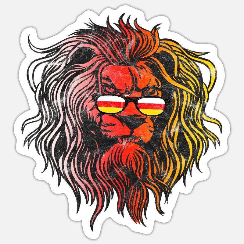 Ossétie du Sud - Sticker taille S (10 x 10 cm) - blanc mat