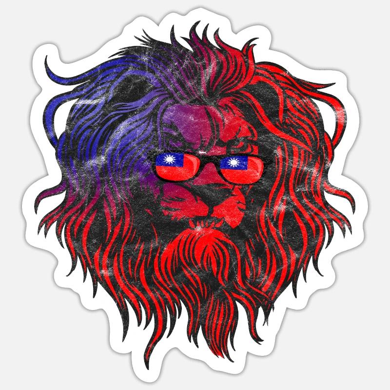 Taiwan - Sticker size S (10 x 10 cm) - white matte