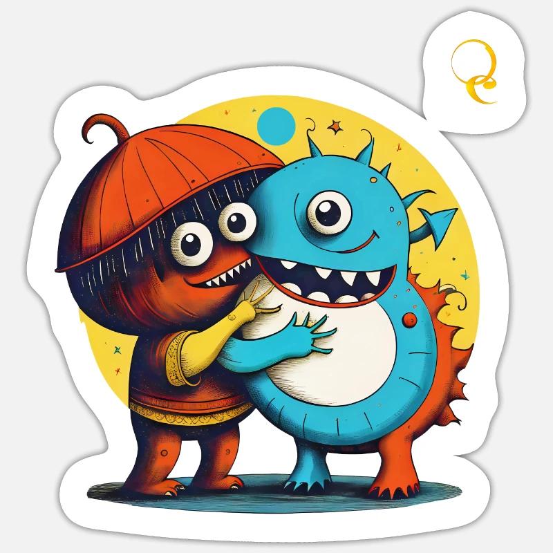 WE ARE DIFFERENT AND THE SAME Sticker size S (10 x 10 cm)