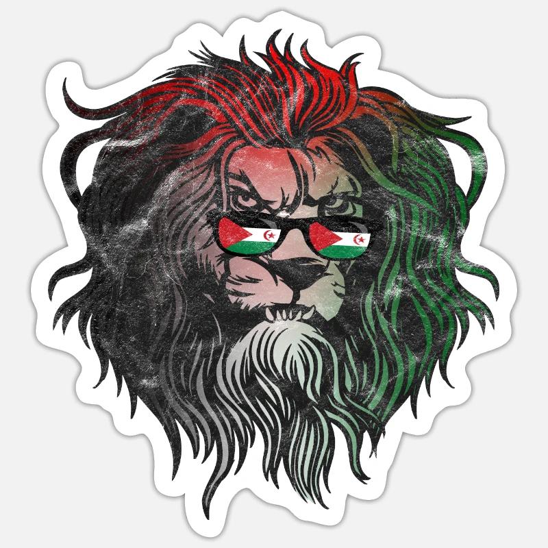 Sahara occidentale - Sticker formato S (10 x 10 cm) - bianco opaco