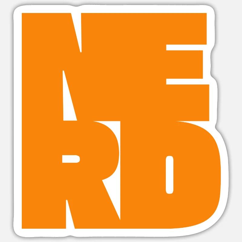 NERD BIG Sticker Größe S (10 x 10 cm)