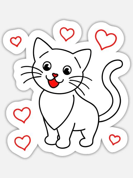 - Sticker size S (10 x 10 cm) - white matte