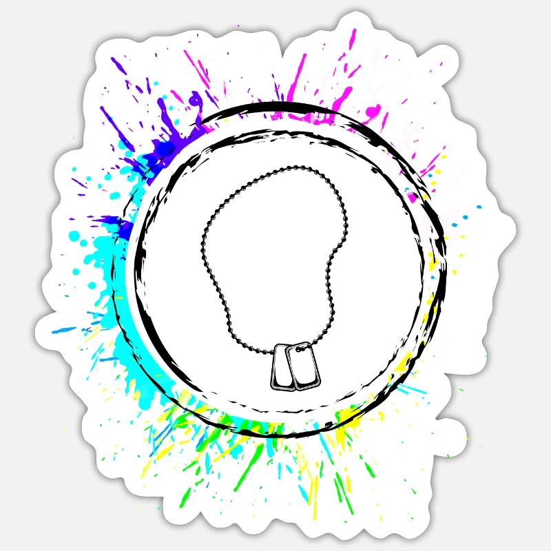 Abzeichen Icon symbol - Sticker Größe S (10 x 10 cm) - Mattweiß
