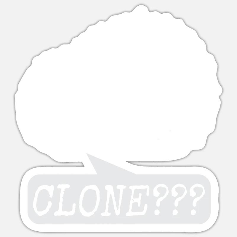 Hedgehog gift idea Cactus Design Humor Clone Sticker size S (10 x 10 cm)