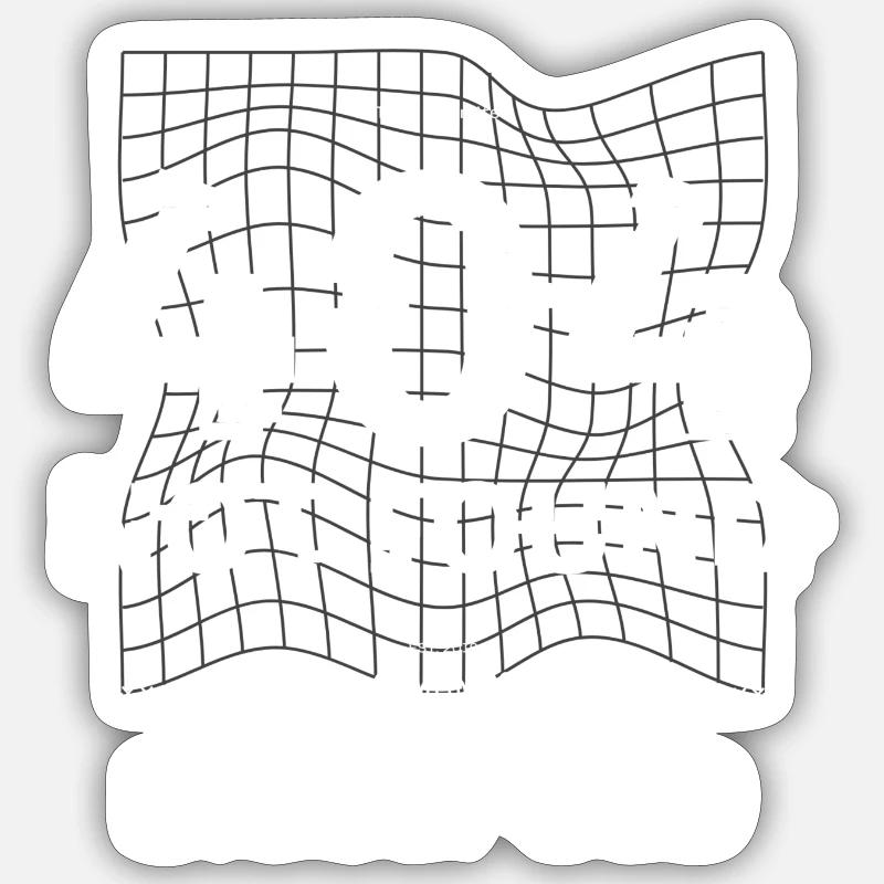 404 Bielefeld not found - Sticker Größe S (10 x 10 cm) - Mattweiß