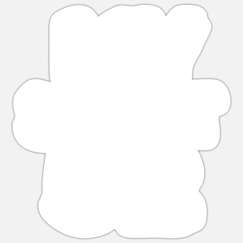 52 - Sticker taille S (10 x 10 cm) - blanc mat