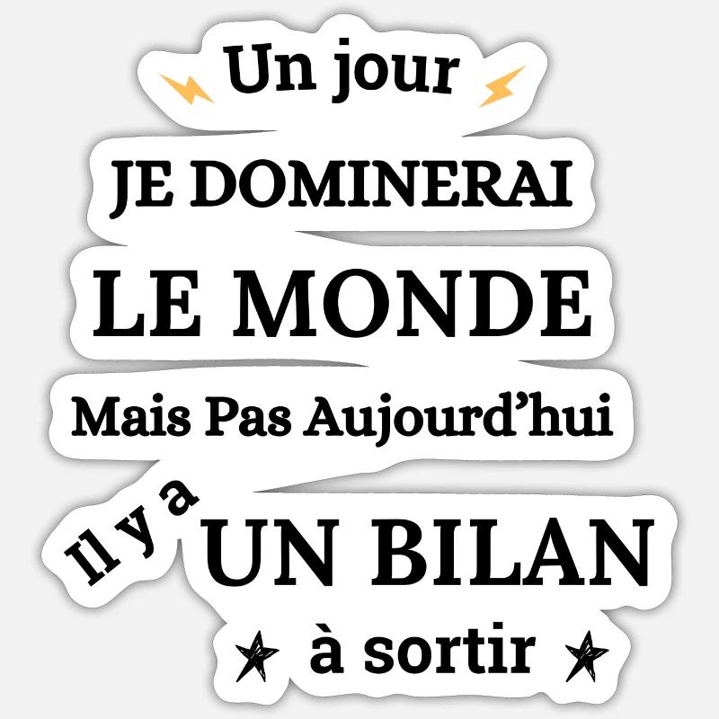 Comptable Comptabilité Métier - Sticker taille S (10 x 10 cm) - blanc mat