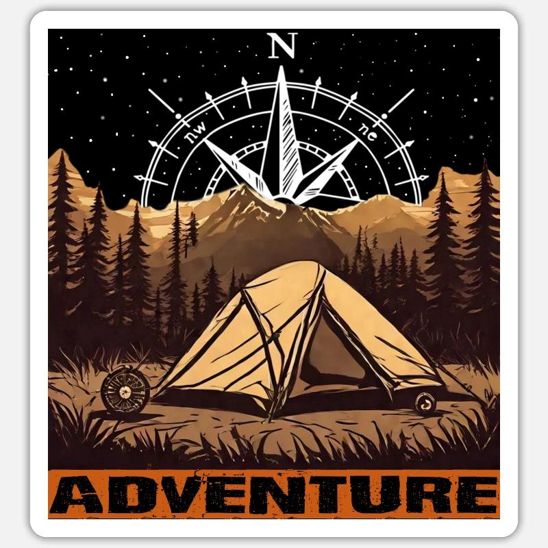 Abenteuer Sticker Größe S (10 x 10 cm)