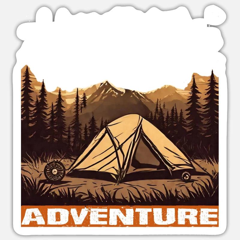 Abenteuer Sticker Größe S (10 x 10 cm)