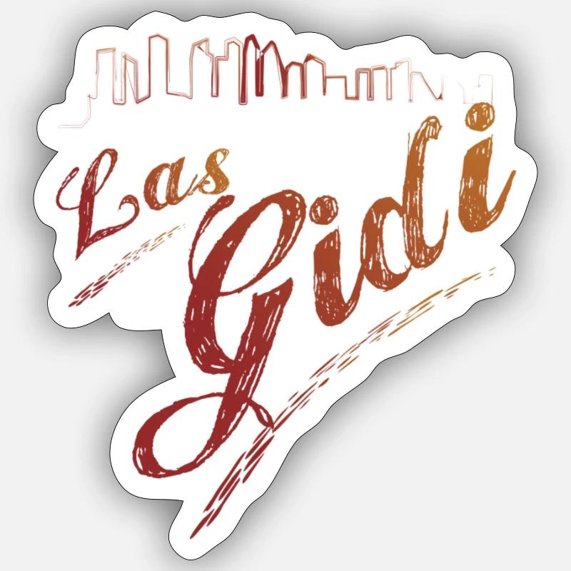 Las Gidi - Sticker size S (10 x 10 cm) - white matte