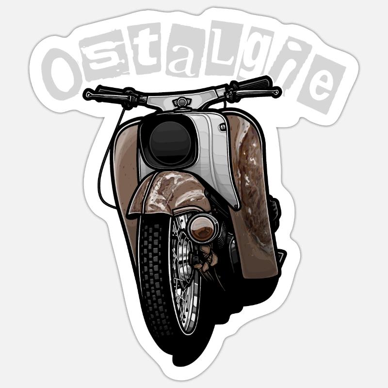 Schwalbe Tuning (brown / rust) // Illustration Sticker size S (10 x 10 cm)