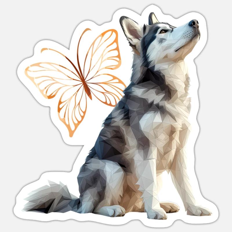 Rauque - Sticker taille S (10 x 10 cm) - blanc mat