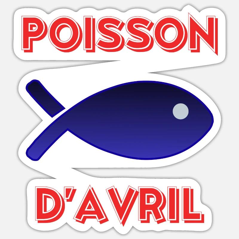 APRIL FOOL - Sticker size S (10 x 10 cm) - white matte