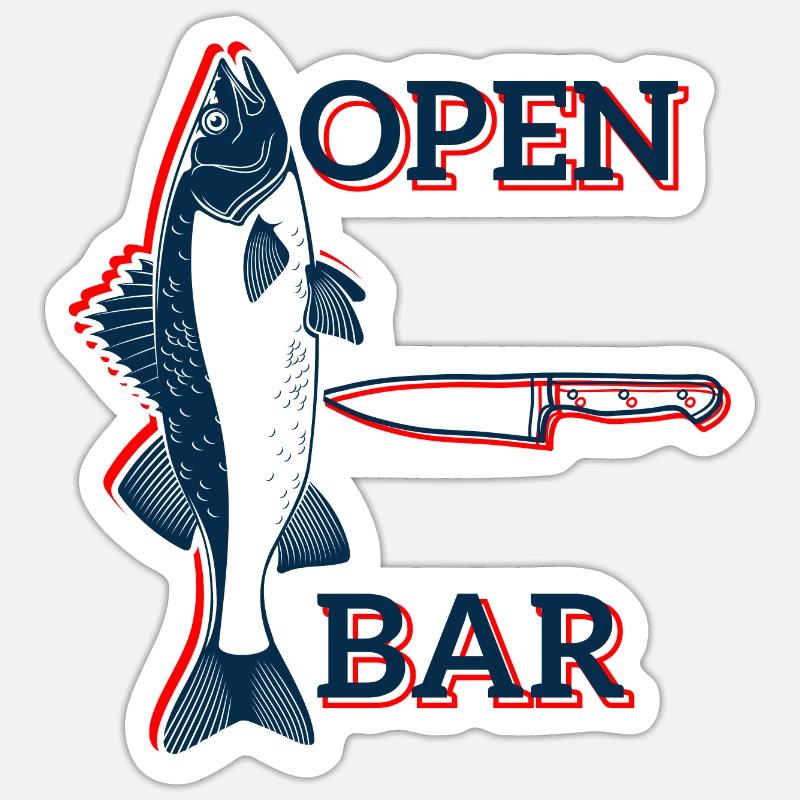 open bar Sticker size S (10 x 10 cm)