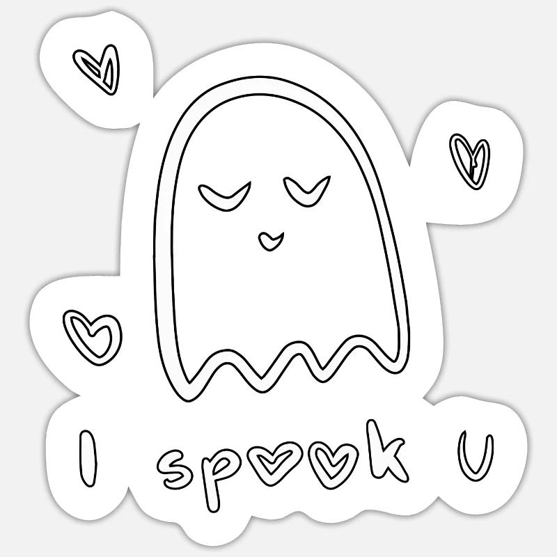 Spook Sticker size S (10 x 10 cm)