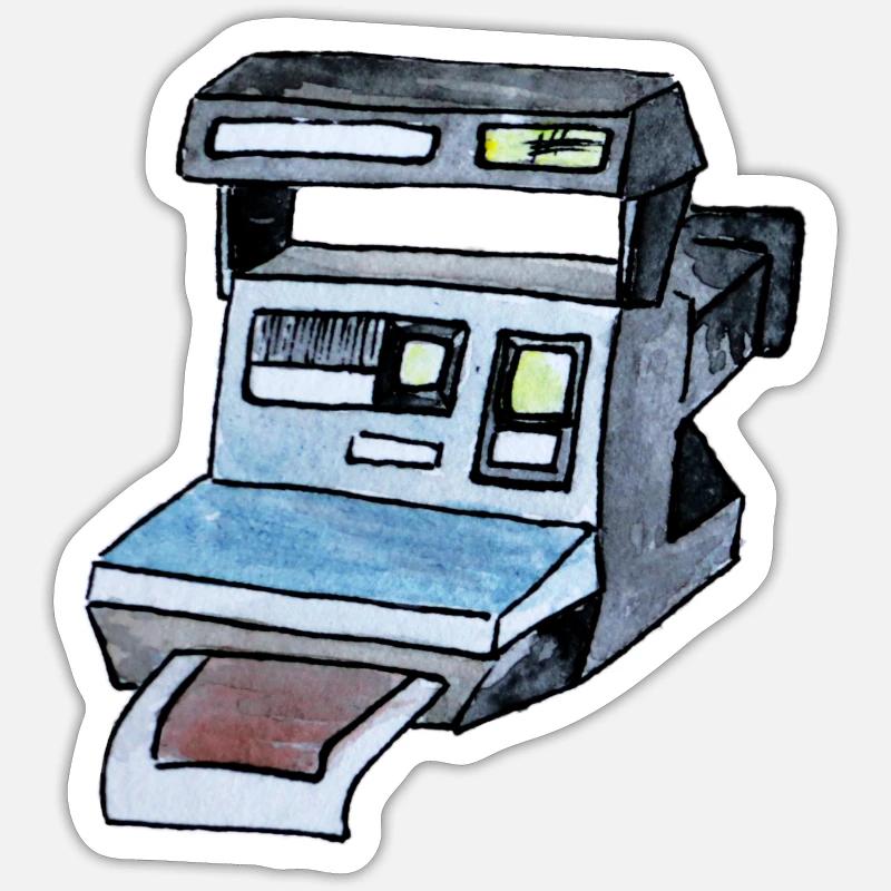 Camera - Sticker size S (10 x 10 cm) - white matte