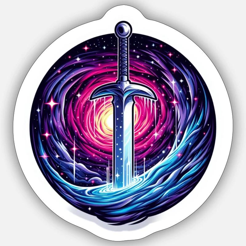 Celestial Sword Sticker size S (10 x 10 cm)