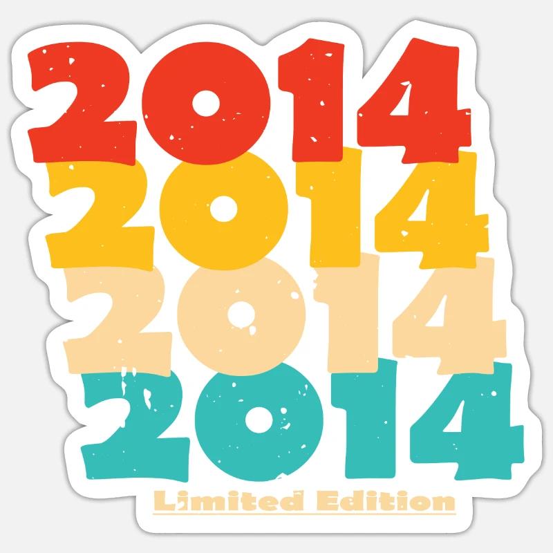 2014 : Edition Limitée - 10e anniversaire - Sticker taille S (10 x 10 cm) - blanc mat