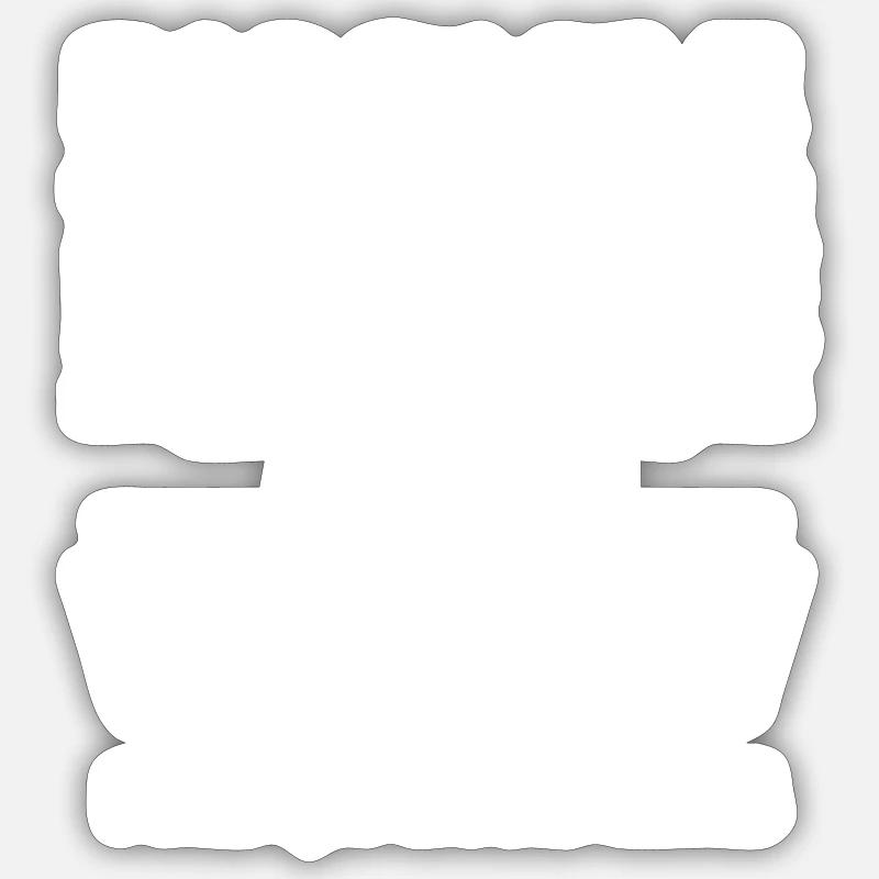 PAPI FORMIDABLE - Sticker taille S (10 x 10 cm) - blanc mat