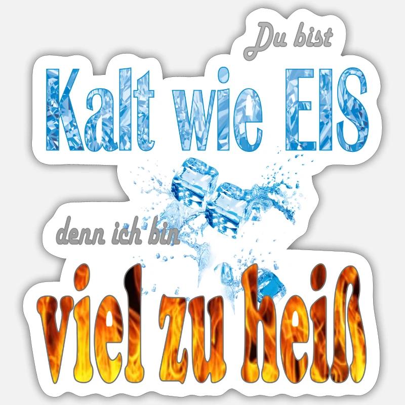 FROID COMME DE LA GLACE Sticker taille S (10 x 10 cm)