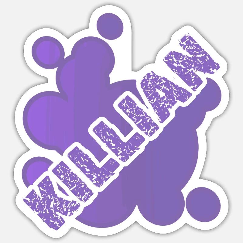 Killian - Sticker size S (10 x 10 cm) - white matte