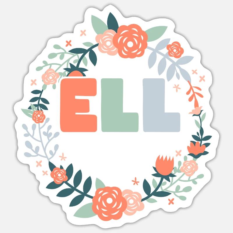 ELL Squad English Lesson Language Learning Sticker size S (10 x 10 cm)