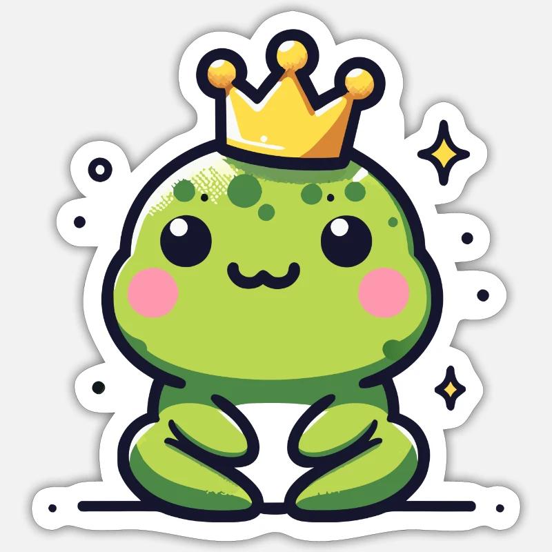 Frosch Sticker Größe S (10 x 10 cm)