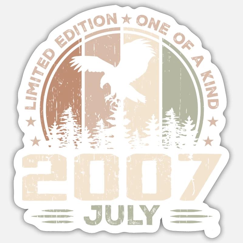 Incomparable since July 2007, 17th Anniversary Sticker size S (10 x 10 cm)