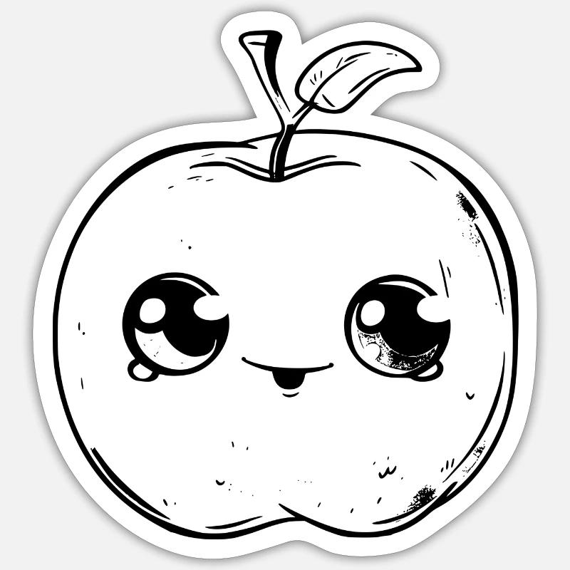 Apfel Apfelbaum Sticker Größe S (10 x 10 cm)