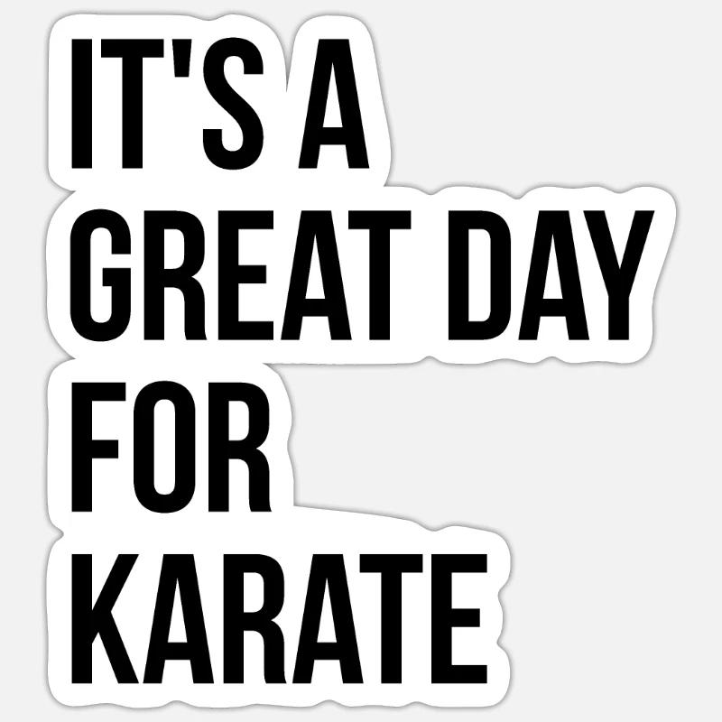 Karate - Sticker size S (10 x 10 cm) - white matte