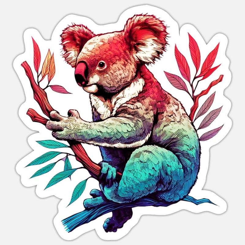 Koala Sticker size S (10 x 10 cm)