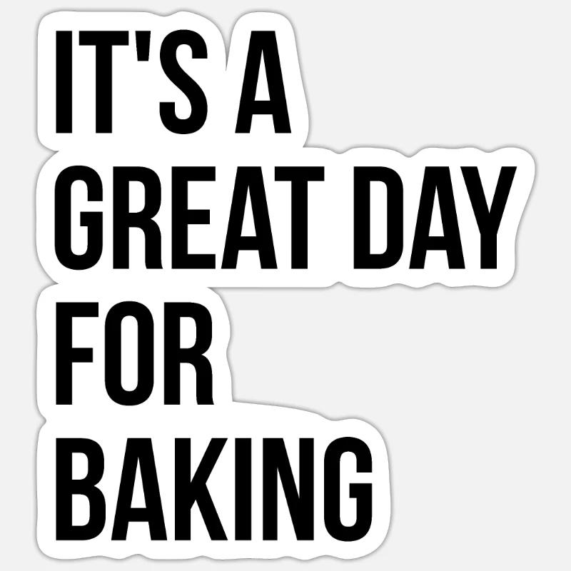 Baker - Sticker size S (10 x 10 cm) - white matte