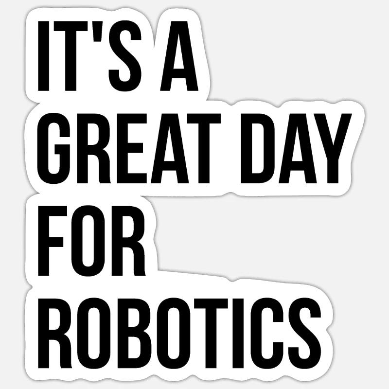 Robotertechnik Sticker Größe S (10 x 10 cm)