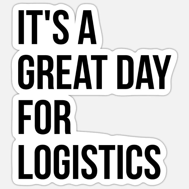 Logistics - Sticker size S (10 x 10 cm) - white matte